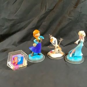 Disney infinity set of 3 frozen characters